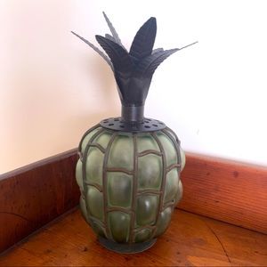 Pineapple glass Candle Holder